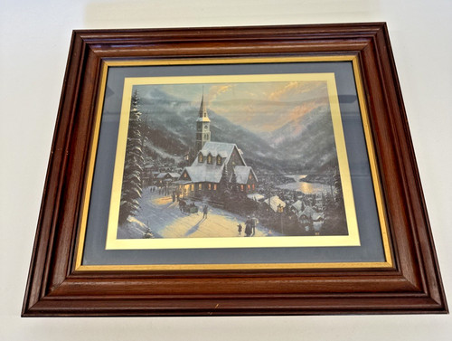 Thomas kinkade moonlit village - thomas,